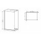 Душевая перегородка Mixxus Premium FLAT SP02-100x200-TR Black Walk-In прозрачное стекло 8мм (MI6856