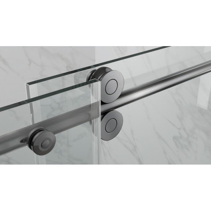 Дверь в нишу Koer SR SD06-140x220-TR-07 прозрачное стекло Easy Clean 8мм, графит (KR5369) Дверь в нишу Koer SR SD06-140x220-TR-07 прозрачное стекло Easy Clean 8мм, графит (KR5369)