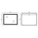 Зеркало Mixxus WARM MR02-90x70 с Led Touch, Anti-fog, димером, регулятором яркости, часами (MI6673)