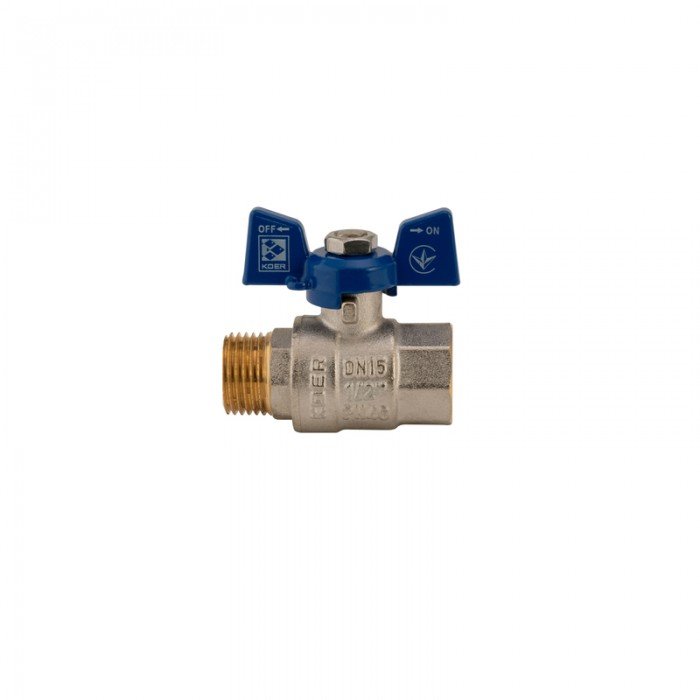 Кран шаровый Koer 1/2" ГШБ (KR.218.B) синий (KR2722)