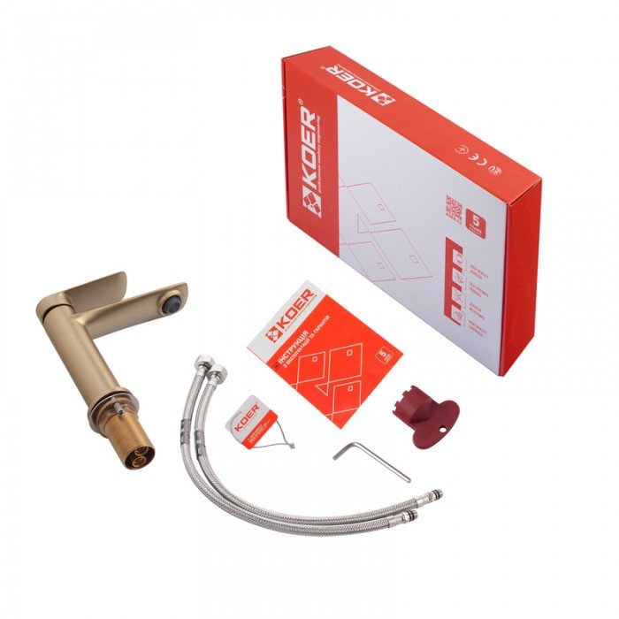 Змішувач для умивальника Koer KB-10028-12 (KR5291) Змішувач для умивальника Koer KB-10028-12 (KR5291)
