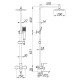 Душевая колонна со смесителем Zerix LR72433 (нерж. сталь) (LL1474) Душевая колонна со смесителем Zerix LR72433 (нерж. сталь) (LL1474)