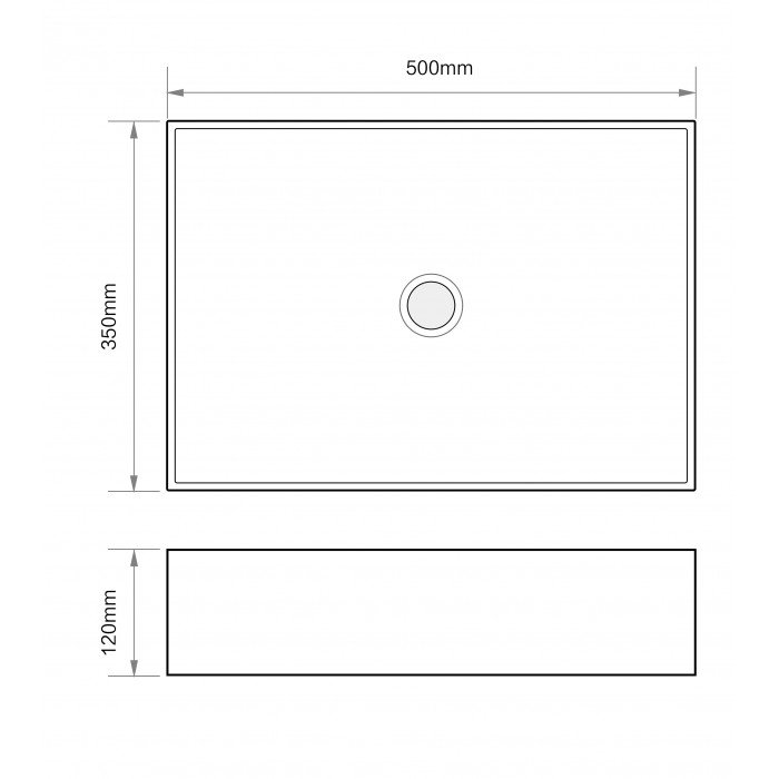 Раковина накладная Mixxus Premium QUADRO-0104 500х350х120mm (MP6515) Раковина накладная Mixxus Premium QUADRO-0104 500х350х120mm (MP6515)