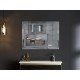 Зеркало Mixxus STYLE MR03-90x70 с Led Touch, Anti-fog, димером, регулятором яркости, часами (MI6007