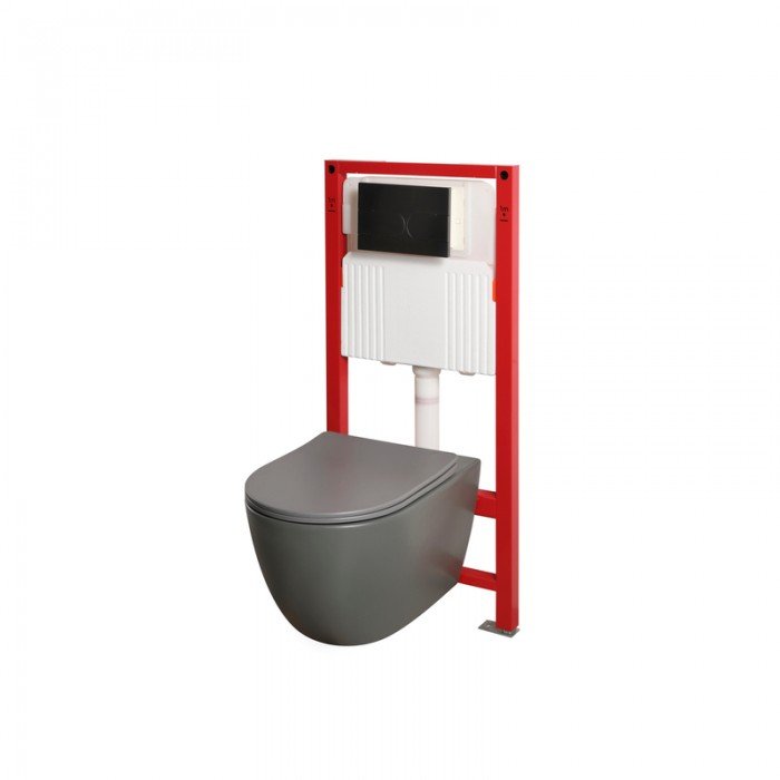 Комплект унитаз с инсталляцией для унитаза Mixxus Premium ELLIPSE-SET-2101 GRAY система смыва TORNA Комплект унитаз с инсталляцией для унитаза Mixxus Premium ELLIPSE-SET-2101 GRAY система смыва TORNA