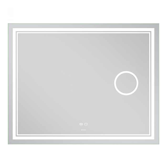 Зеркало Mixxus Premium QUADRO MR20-100x80 с Led Touch, Anti-fog, димером, регулятором яркости, линз