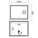 Зеркало Mixxus Premium QUADRO MR20-100x80 с Led Touch, Anti-fog, димером, регулятором яркости, линз