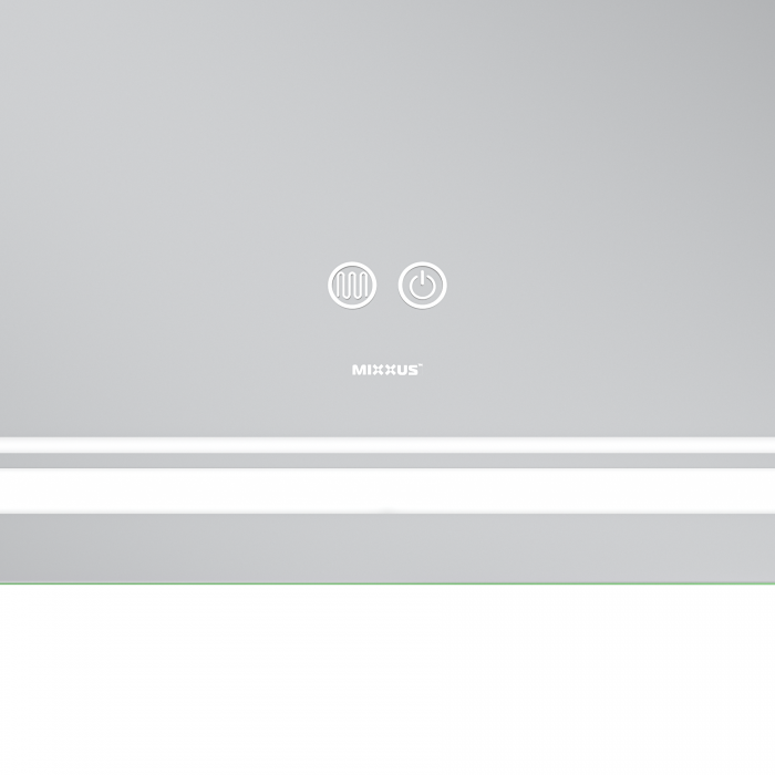 Зеркало Mixxus Premium QUADRO MR20-100x80 с Led Touch, Anti-fog, димером, регулятором яркости, линз