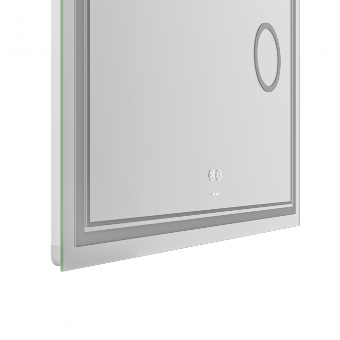 Зеркало Mixxus Premium QUADRO MR20-100x80 с Led Touch, Anti-fog, димером, регулятором яркости, линз