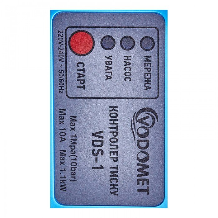 Контроллер давления Vodomet VDS-1 электронный для насоса 1,1 кВт, 1", с кабелем (VO4200)