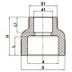 Муфта редукционная ВВ 32x20 PPR Koer K0033.PRO (KP0041) Муфта редукционная ВВ 32x20 PPR Koer K0033.PRO (KP0041)