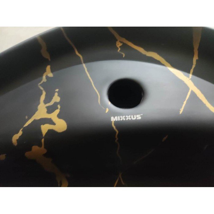 Раковина накладная MIXXUS PREMIUM WAVE-0201 MARBLE 430х430х150mm с отверстием под смеситель (MP6536