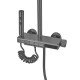 Душевая колонна Champion PBL-009-J Graphite со смесителем с кнопочным переключателем, 4 режима (CH6 Душевая колонна Champion PBL-009-J Graphite со смесителем с кнопочным переключателем, 4 режима (CH6