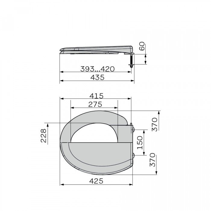 Сиденье унитаза с крышкой ZERIX TS-09 (ZX5587)