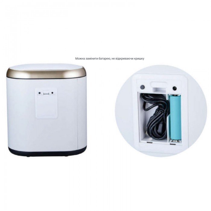 Мусорное ведро сенсорное овальное Mixxus Premium Topper-TC0112 White 12л цвет белый (MI7082) Мусорное ведро сенсорное овальное Mixxus Premium Topper-TC0112 White 12л цвет белый (MI7082)