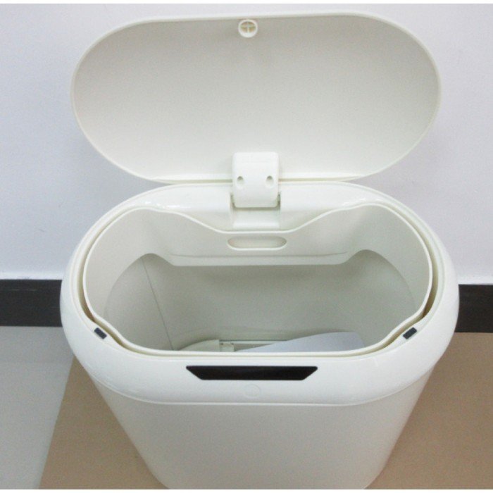 Мусорное ведро сенсорное овальное Mixxus Premium Topper-TC0112 White 12л цвет белый (MI7082) Мусорное ведро сенсорное овальное Mixxus Premium Topper-TC0112 White 12л цвет белый (MI7082)