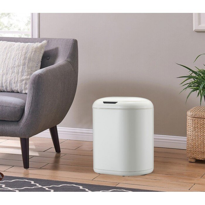 Мусорное ведро сенсорное овальное Mixxus Premium Topper-TC0112 White 12л цвет белый (MI7082) Мусорное ведро сенсорное овальное Mixxus Premium Topper-TC0112 White 12л цвет белый (MI7082)