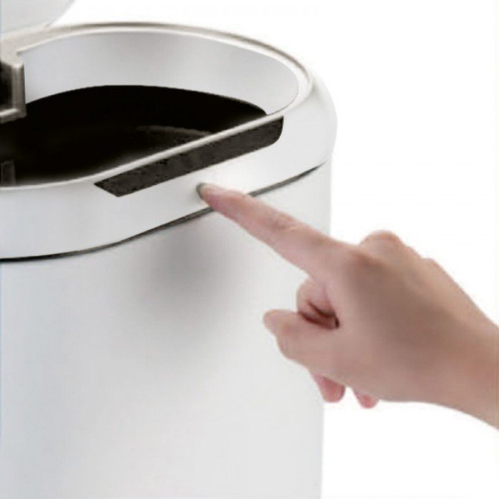 Мусорное ведро сенсорное овальное Mixxus Premium Topper-TC0112 White 12л цвет белый (MI7082) Мусорное ведро сенсорное овальное Mixxus Premium Topper-TC0112 White 12л цвет белый (MI7082)