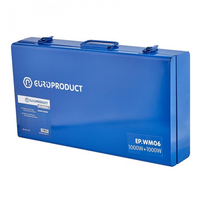 Паяльник Europroduct EP.WM06 для PPR труб (плоскі насадки) 50/110mm (EP6096) Паяльник Europroduct EP.WM06 для PPR труб (плоскі насадки) 50/110mm (EP6096)