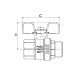 Кран кульовий Roho R101-050B - 1/2" (RO0092) Кран кульовий Roho R101-050B - 1/2" (RO0092)