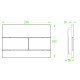 Панель змиву Koer KT-0603-03 240x160x10mm пластикова, кнопка лінійна (KR5318) Панель змиву Koer KT-0603-03 240x160x10mm пластикова, кнопка лінійна (KR5318)