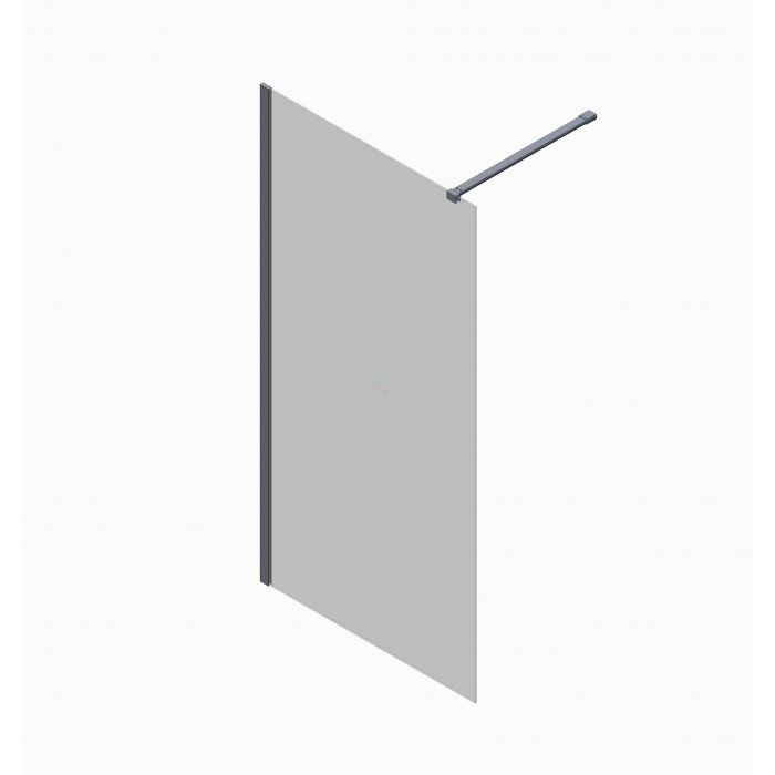 Душевая перегородка Koer SR SP01-90x200-TR-01 Walk-In прозрачное стекло Easy Clean 8мм, хром (KR539 Душевая перегородка Koer SR SP01-90x200-TR-01 Walk-In прозрачное стекло Easy Clean 8мм, хром (KR539