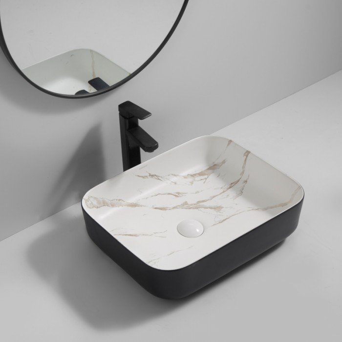 Раковина накладная MIXXUS PREMIUM DIVERSE-0110 MARBLE-BLACK 500х390х130mm (MP6517) Раковина накладная MIXXUS PREMIUM DIVERSE-0110 MARBLE-BLACK 500х390х130mm (MP6517)