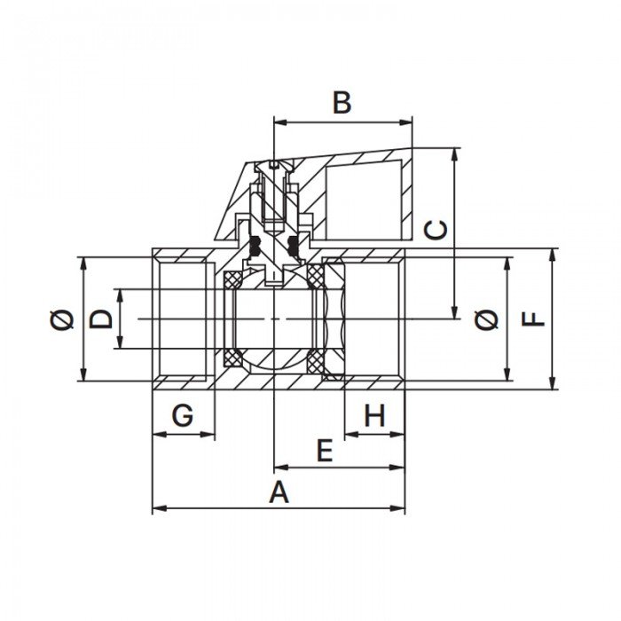 Кран "мини" Europroduct EP.520 - 1/2 ГГБ (EP6022) Кран "мини" Europroduct EP.520 - 1/2 ГГБ (EP6022)