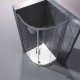 Душевая кабина без поддона Koer SR SC04-90x90x195-TR-07 прозрачное стекло Easy Clean 5мм, графит (K