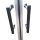 Душевая кабина без поддона Koer SR SC04-90x90x195-TR-07 прозрачное стекло Easy Clean 5мм, графит (K