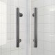 Душевая кабина без поддона Koer SR SC04-90x90x195-TR-07 прозрачное стекло Easy Clean 5мм, графит (K