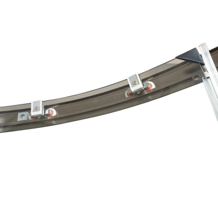 Душевая кабина без поддона Koer SR SC04-90x90x195-TR-07 прозрачное стекло Easy Clean 5мм, графит (K