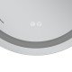 Зеркало Mixxus Premium ELLIPSE MV05-80x70-Reverse с Led Touch, Anti-fog, димером (3-6,5kK) (MP6643)