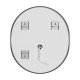 Зеркало Mixxus Premium ELLIPSE MV05-80x70-Reverse с Led Touch, Anti-fog, димером (3-6,5kK) (MP6643)