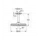 Верхний душ с потолочным кронштейном Grohe Tempesta Cube (26688000)