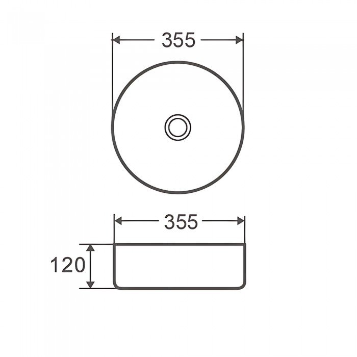 Раковина накладная Mixxus Premium TOPPER-0102 365х365х125mm (MP6680) Раковина накладная Mixxus Premium TOPPER-0102 365х365х125mm (MP6680)