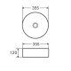 Раковина накладная Mixxus Premium TOPPER-0102 365х365х125mm (MP6680) Раковина накладная Mixxus Premium TOPPER-0102 365х365х125mm (MP6680)