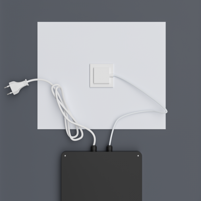 Зеркало Mixxus Premium BEVEL MA02-90x65-Reverse с Led Touch, Anti-fog, димером (3-6,5kK) (MP6641)