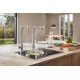 Змішувач для кухні з висувним виливом Grohe Zedra SmartControl (31593002)