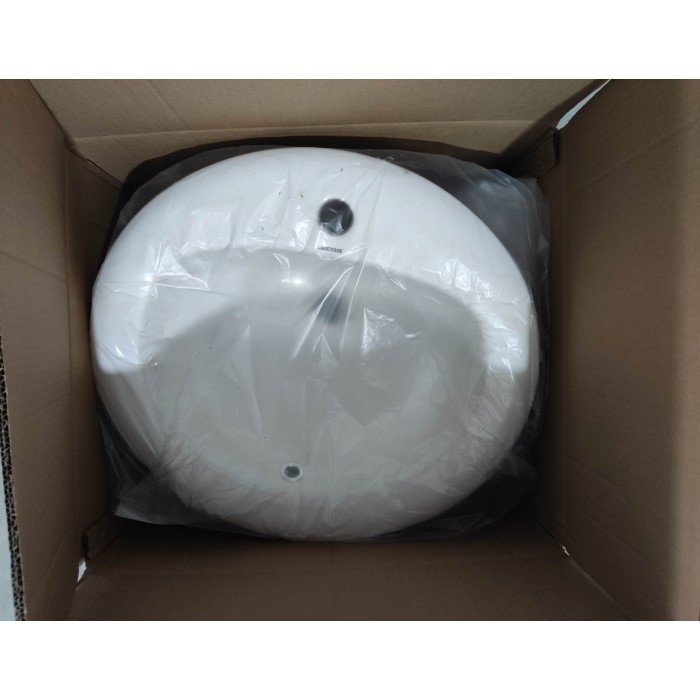 Раковина врізна на стільницю Mixxus Premium TOPPER-1602 515х400х200mm з отвором під змішувач та переливом (MP6572)