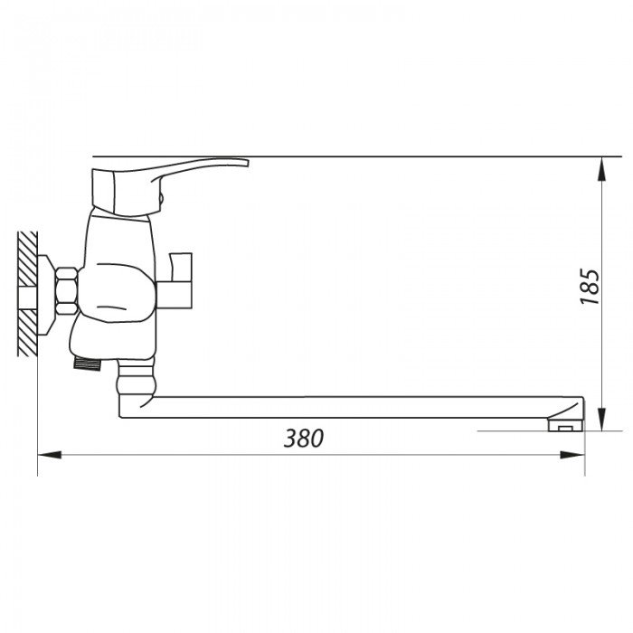 Змішувач для ванни ZERIX JXD6 181 (ZX2691) Змішувач для ванни ZERIX JXD6 181 (ZX2691)