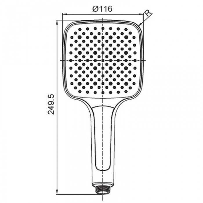 Лійка для душу Koer KP-0402-03 (3 функції) (KR4987) Лійка для душу Koer KP-0402-03 (3 функції) (KR4987)