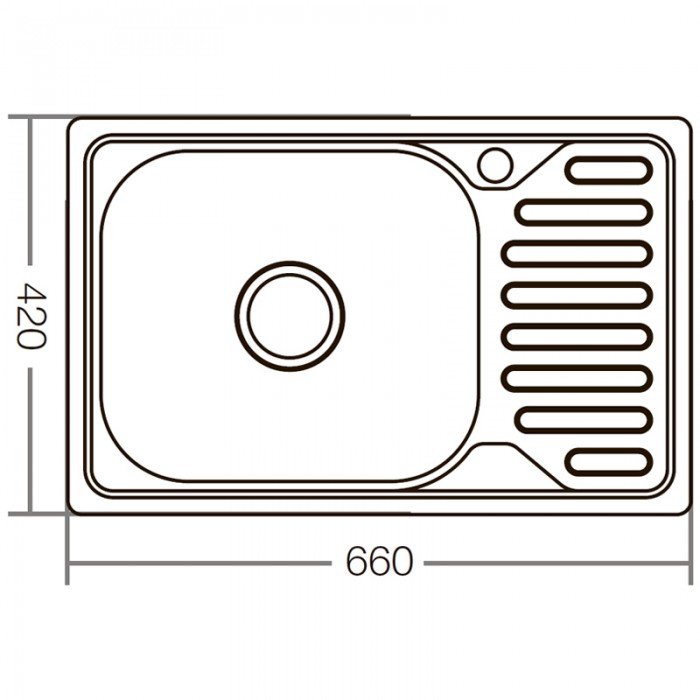Мойка кухонная Zerix Z6642-08-180E (Satin) (ZX1600) Мойка кухонная Zerix Z6642-08-180E (Satin) (ZX1600)