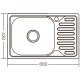 Мойка кухонная Zerix Z6642-08-180E (Satin) (ZX1600) Мойка кухонная Zerix Z6642-08-180E (Satin) (ZX1600)