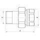 Сгон американка (хром) 1/2" прямой Koer KR.341.chr (KR2702) Сгон американка (хром) 1/2" прямой Koer KR.341.chr (KR2702)