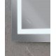 Зеркало Mixxus WARM MR02-80x80 с Led Touch, Anti-fog, димером, регулятором яркости, часами (MI6934)