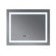 Зеркало Mixxus WARM MR02-80x80 с Led Touch, Anti-fog, димером, регулятором яркости, часами (MI6934)