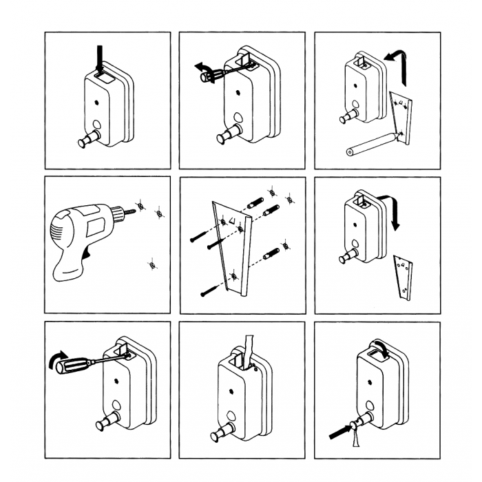 Дозатор для рідкого мила Zerix D-1000-SUS настінний (ZX3247)