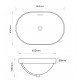 Раковина врезная на столешницу Mixxus Premium ELLIPSE-1601 600х400х190mm с переливом (MP6569) Раковина врезная на столешницу Mixxus Premium ELLIPSE-1601 600х400х190mm с переливом (MP6569)