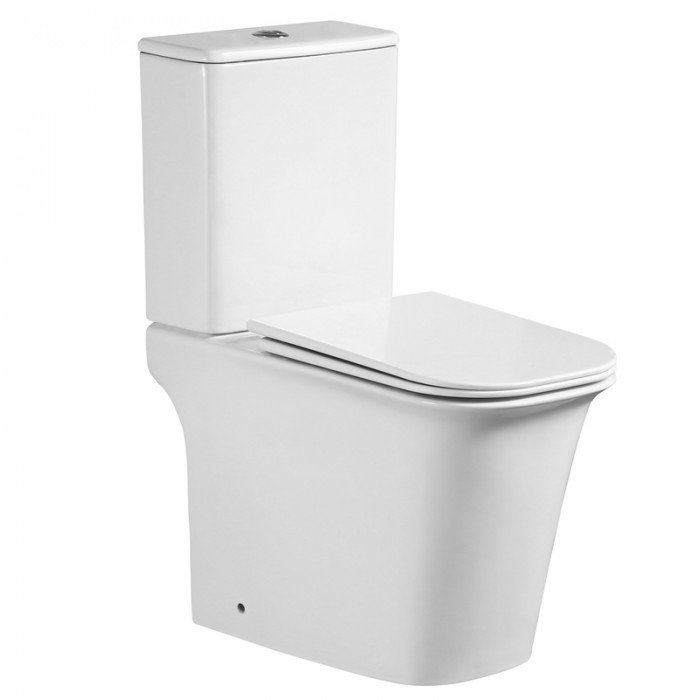 Чаша унітазу-компакту Mixxus Wave-0404-R Bowl 630х350х805 Rimless без сидіння (MI8362)